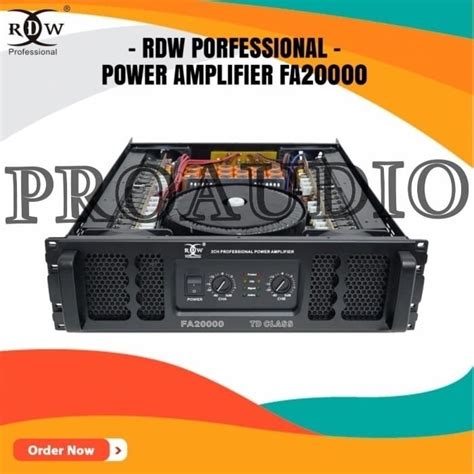 Jual Power Amplifier Rdw Fa Fa Class Td Channel Original