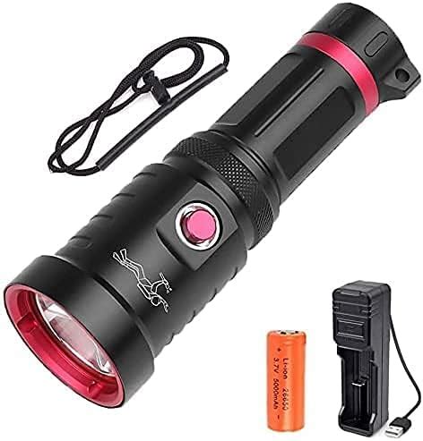 Led Diving Torch Super Bright Xhp Lumens Flashlight Underwater