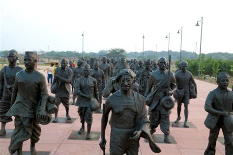 Sculptures At The National Salt Satyagraha Memorial Editorial Photo