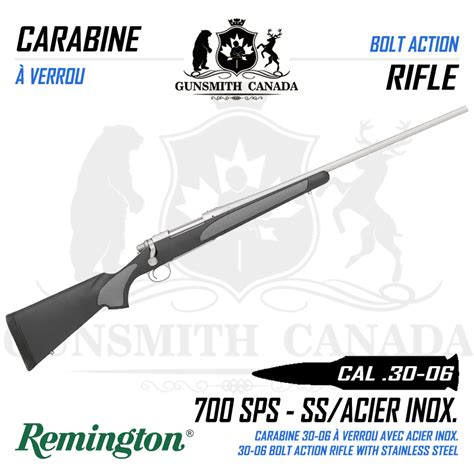 Remington 700 Sps Stainless Steel Cal 30 06 Gunsmith Canada