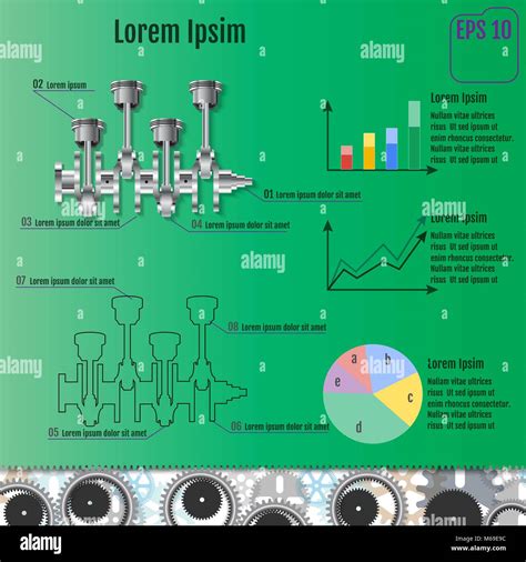 The Concept Infographic Based On The Crankshaft Repair Infographics