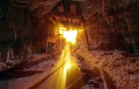 Golden Mine Light Stock Photo Image Of Steam Debris 19738584