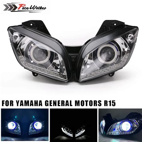 Untuk Yamaha YZF R15 YZF R15 V2 2011 2016 Lampu Depan LED Motor Rakitan