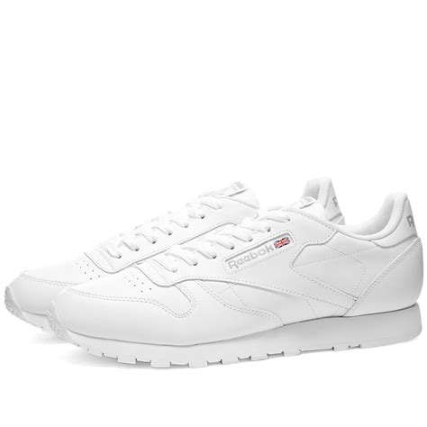 Reebok Classic Leather White And Light Grey End