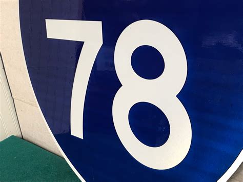 An Authentic INTERSTATE 78 Highway Shield Metal Sign I-78 - Etsy