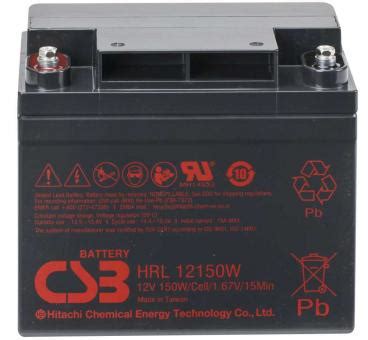 Csb Battery Hrl Wfr V Ah Blei Akku Agm Zdis