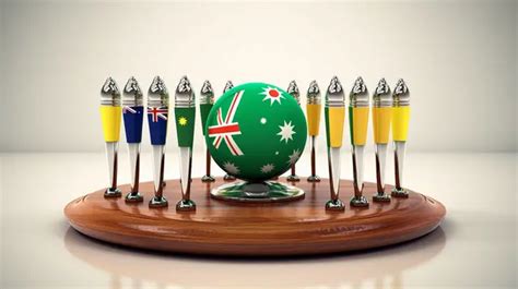 3d Style Australia Vs South Africa Cricket Teams Compete For Silver