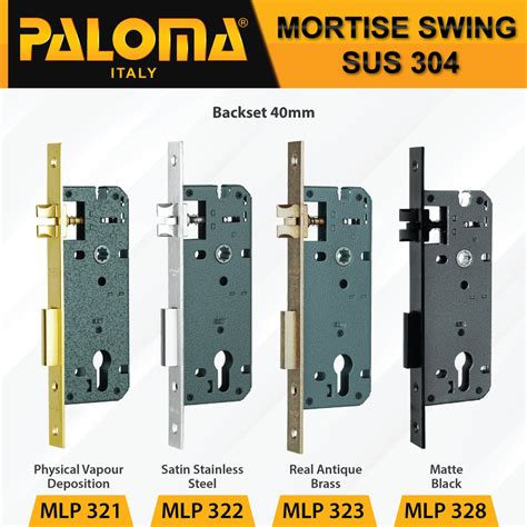 Jual PALOMA Mortise Lock Kunci Pintu Lockcase Badan Body Swing MLP 3