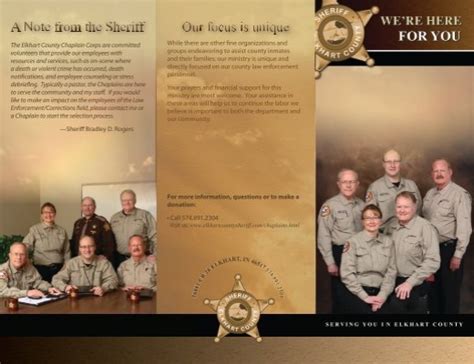 Updated pamphlet - Elkhart County Sheriff's Department