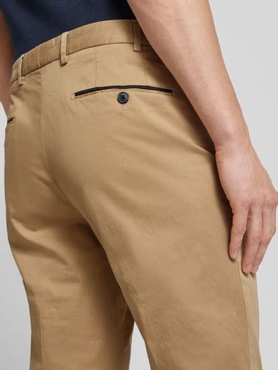 Hiltl Slim Fit Hose Mit B Gelfalten Modell Peaker Sand Online Kaufen