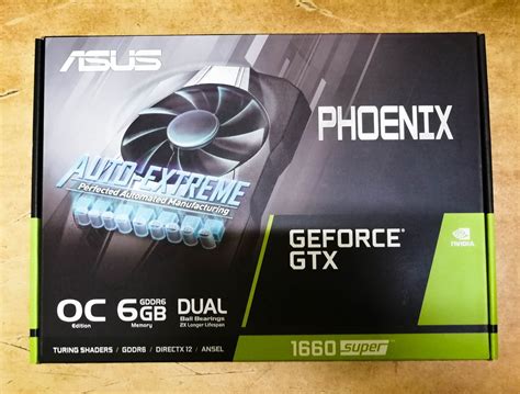 Видеокарта ASUS GeForce GTX 1660 SUPER Phoenix OC 6G PH-GTX1660S-O6G ...