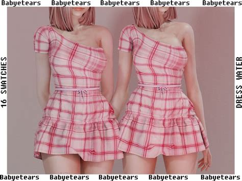 Dresswater Babyetears Sims 4 Dresses Sims 4 Mods Clothes Sims 4