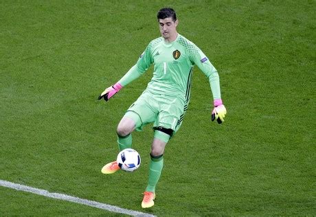 Goalkeeper Thibaut Courtois Belgium Action During Editorial Stock Photo