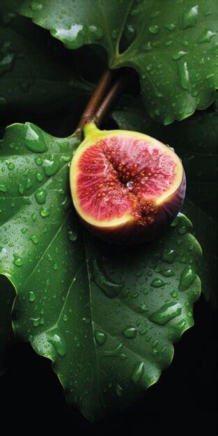 Premium Ai Image Fresh Fig Fruit Background