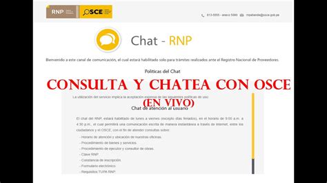 REALIZA CONSULTAS EN LINEA CHAT RNP 2021 YouTube