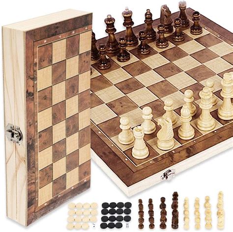 78Henstridge Schachspiel Schach Schachbrett Holz Klappbar Chess Board