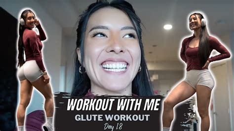 DAY 18 GYM WITH ME VOLUME BULK SERIES GLUTE HAMMIE FOCUSED DAY YouTube