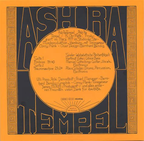 Ash Ra Tempel 50th Anniversary Edition Transparent Vinyl MG ART