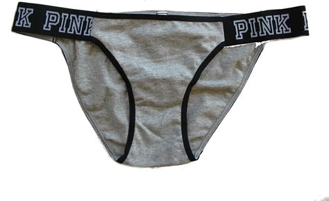 Victoria S Secret Pink Extra Low Rise Bikini Panty Logo Black Xs Women