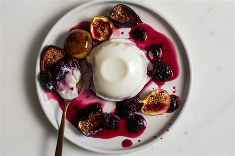 Panna Cotta With Figs And Berries Recipe