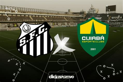 Santos x Cuiabá onde assistir horário escalações