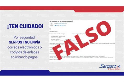 Alerta Serpost Advierte Nueva Modalidad De Fraude Por Mensajes De