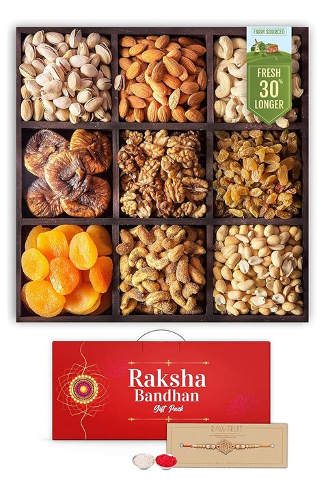 Hyperfoods Rakhi Hamper For Brother Rakhi For Brother Combo With Dry