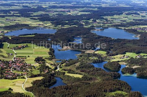 Bad Endorf Von Oben Seen Kette Und Uferbereiche Des Sees Eggst Tt