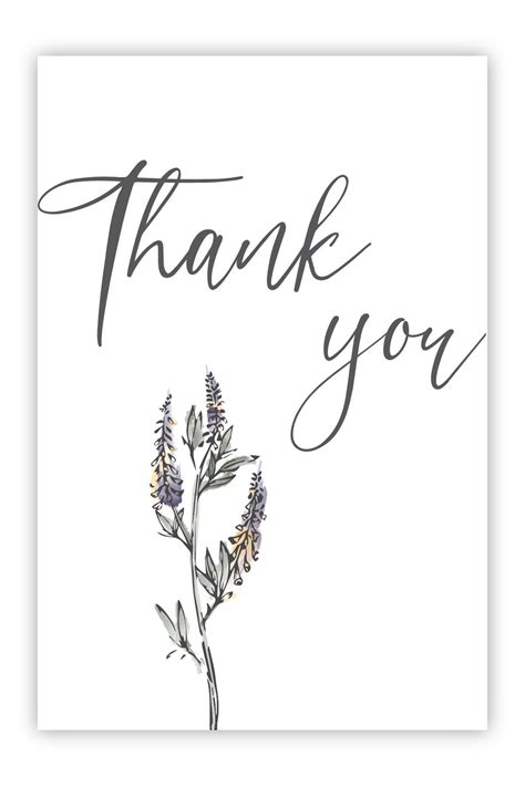 Something Blue Vertical Thank You Card Digital Download Etsy