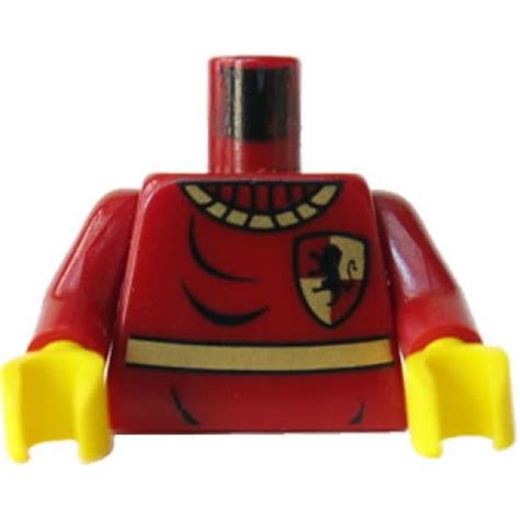 Lego Part 973pb0162c01 Torso Harry Potter Quidditch Gryffindor Pattern Dark Red Arms Yellow