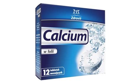 Zdrovit Calcium w folii 12tabletek musujących cena 4 80zł Sklep