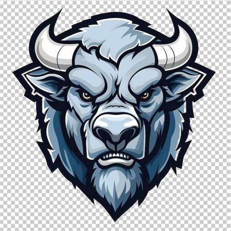 Premium Psd Buffalo Mascot Logo