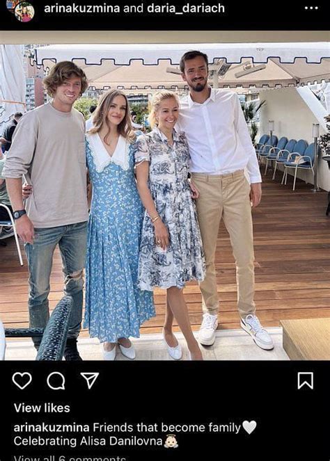 Andrey Rublev Becomes Godfather To Daniil Medvedev S Daughter Alisa