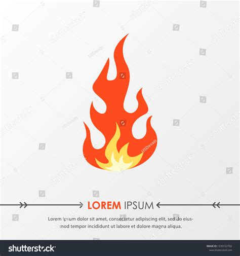 Red Hot Fire Flame Emoji Heat Stock Vector Royalty Free