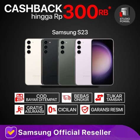 Promo RESMI Samsung Galaxy S23 5G 8 256GB 8 128GB Garansi SEIN 256GB