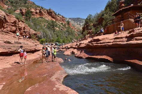 Slide Rock State Park Hiking Trails And Swimming Map Sedona Arizona