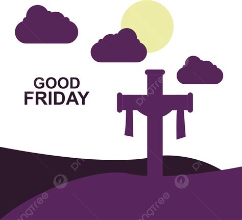 Diseño Vectorial De Viernes Santo Con Nubes Png Nubes Dom Bendición Png Y Vector Para