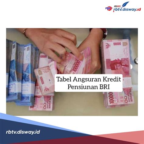 Tabel Angsuran Kredit Pensiunan Bri Plafon Rp Juta Sampai Rp