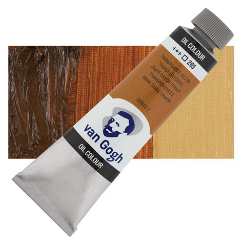 Van Gogh Oil Paint Transparent Oxide Yellow Ml Tube Blick Art