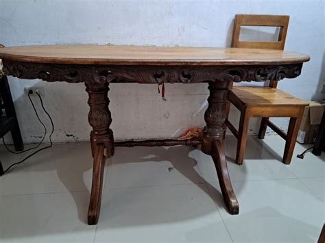 Antique Narra Dining Table Furniture Home Living Furniture Tables