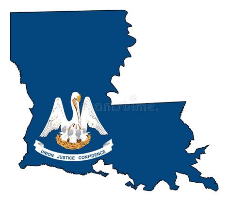 Louisiana State Outline Map Stock Illustrations 1248 Louisiana State