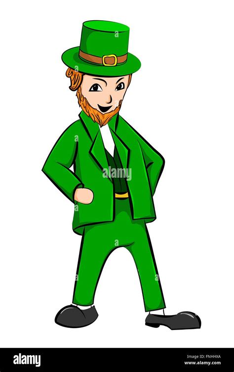 Leprechaun St Patricks Day Cartoon Character Stock Vector Image And Art