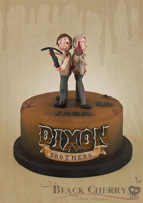 The Walking Dead Cake Merle and Daryl Dixon - Decorated - CakesDecor