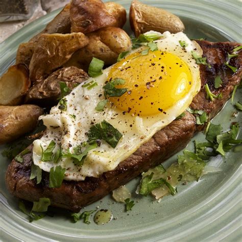 Steak With Fried Egg And Potatoes Recipe Eat Smarter Usa