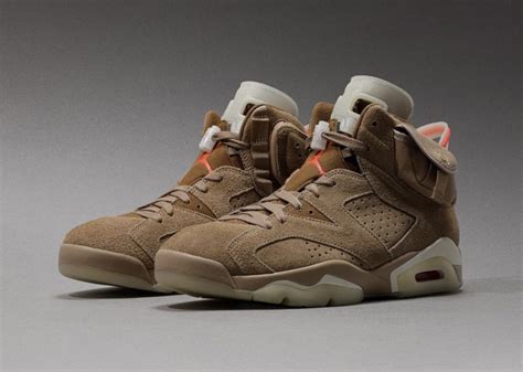 Travis Scott Air Jordan 6 British Khaki Dh0690 200 Release Date Sbd