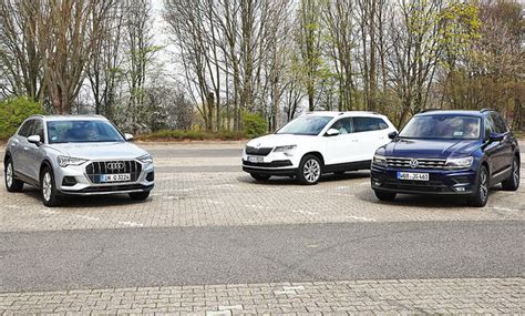 Audi Q3 Skoda Karoq Vw Tiguan Test Autozeitung De