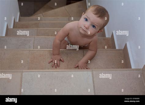 Baby Climbing Stairs Hi Res Stock Photography And Images Alamy