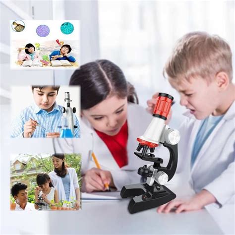 Microscope Mise Au Point R Glable X Pour Enfants De L Ducation