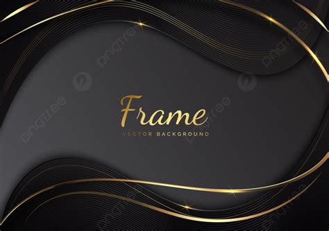 D Modernes Luxus Template Design Schwarz Grau Geschwungene Form Und