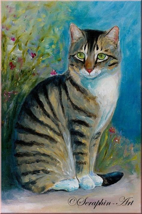 Katze Acryl Gem Lde Painting Drawing Watercolor